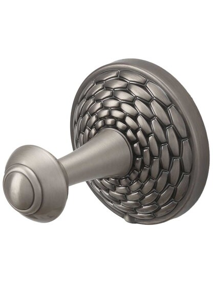 Mandalay Bath Hook in Satin Nickel.